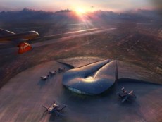 Widok portu z góry© Spaceportamerica.com